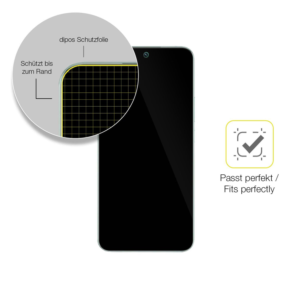 2x 3D Full Cover Schutzfolie für Realme P3 5G