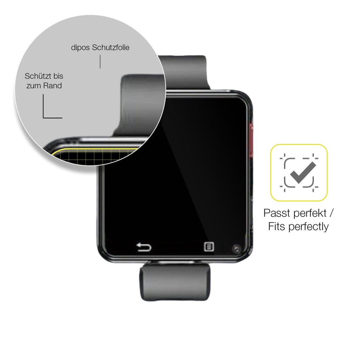2x 3D Full Cover Schutzfolie für AIEK 4G Smartwatch 2.64 Zoll