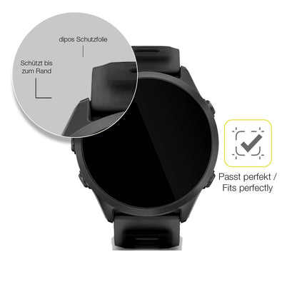 2x 3D Full Cover Schutzfolie für Garmin Forerunner 570 42mm