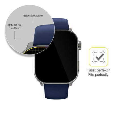 2x 3D Full Cover Schutzfolie für GARD PRO Health Smartwatch 3 41mm