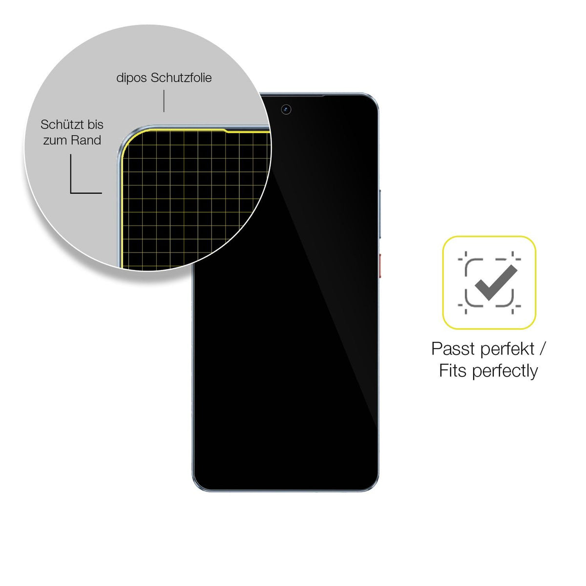 2x 3D Full Cover Schutzfolie für Realme GT 7