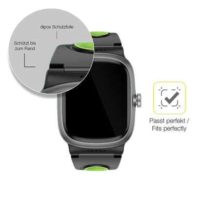2x 3D Full Cover Schutzfolie für anyloop Kinder Smartwatch