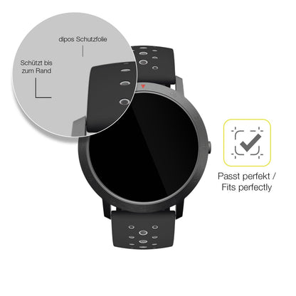 2x 3D Full Cover Schutzfolie für Withings Steel HR 36mm