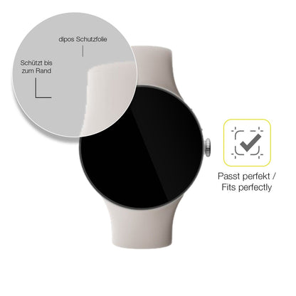 2x 3D Full Cover Schutzfolie für Google Pixel Watch 4