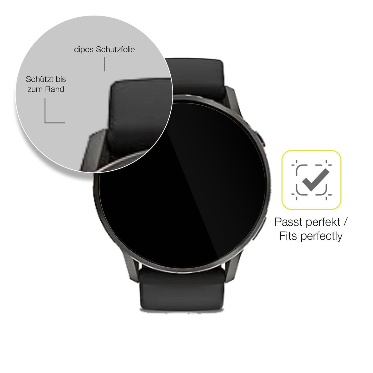 2x 3D Full Cover Schutzfolie für Garmin Venu 4 41mm