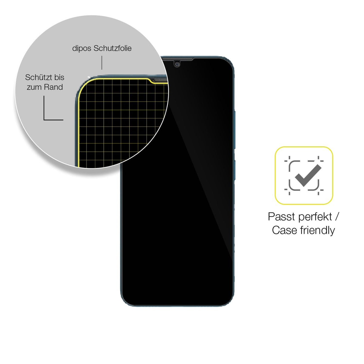1x 3D Full Cover Schutzfolie für Coolpad Cool 20