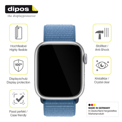 2x 3D Full Cover Schutzfolie für Apple Watch Series 9 41mm