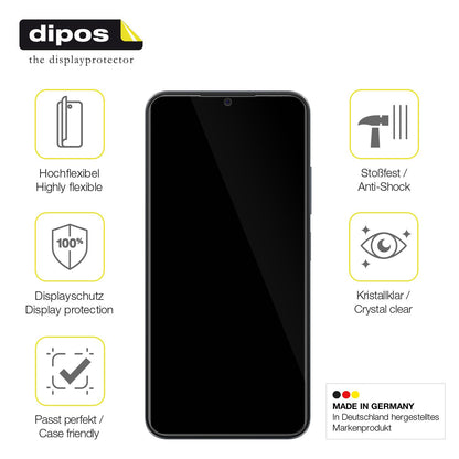 2x 3D Full Cover Schutzfolie für ZTE Blade A54 4G