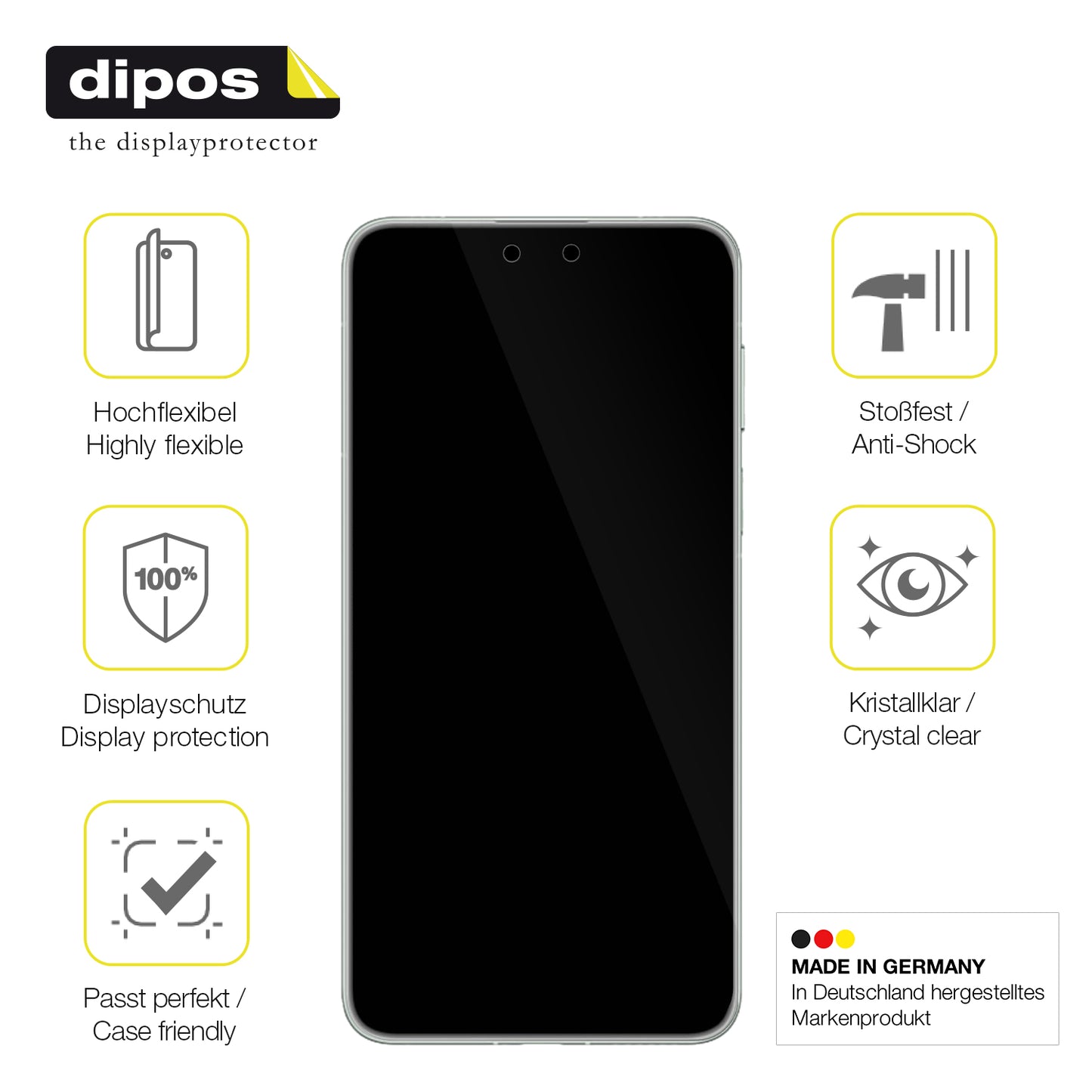 2x 3D Full Cover Schutzfolie für Huawei Mate 70 Pro Premium