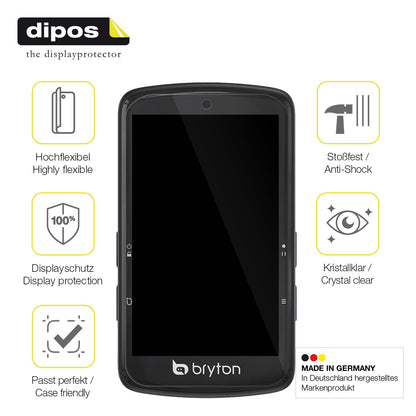 2x 3D Full Cover Schutzfolie für Bryton Rider S810