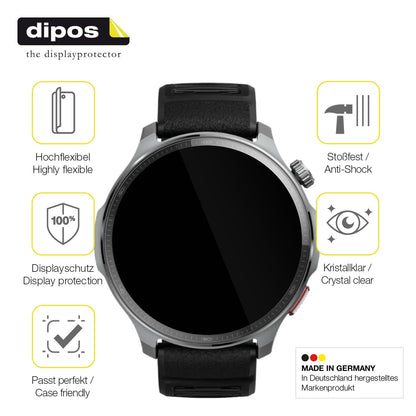2x 3D Full Cover Schutzfolie für Huami Amazfit Balance 2 XT