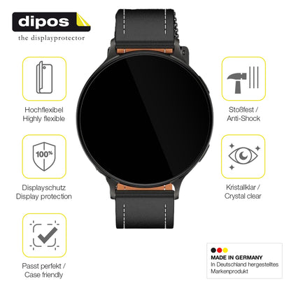 2x 3D Full Cover Schutzfolie für Pireware Nano Smartwatch
