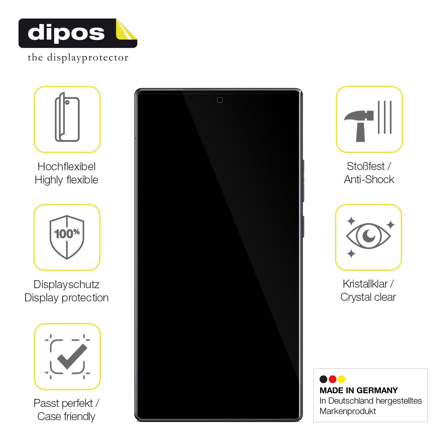 2x 3D Full Cover Schutzfolie für Nubia Z80 Ultra