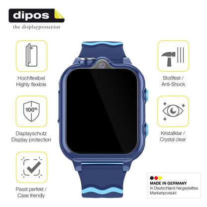 2x 3D Full Cover Schutzfolie für Sytifro D35 Kindersmartwatch