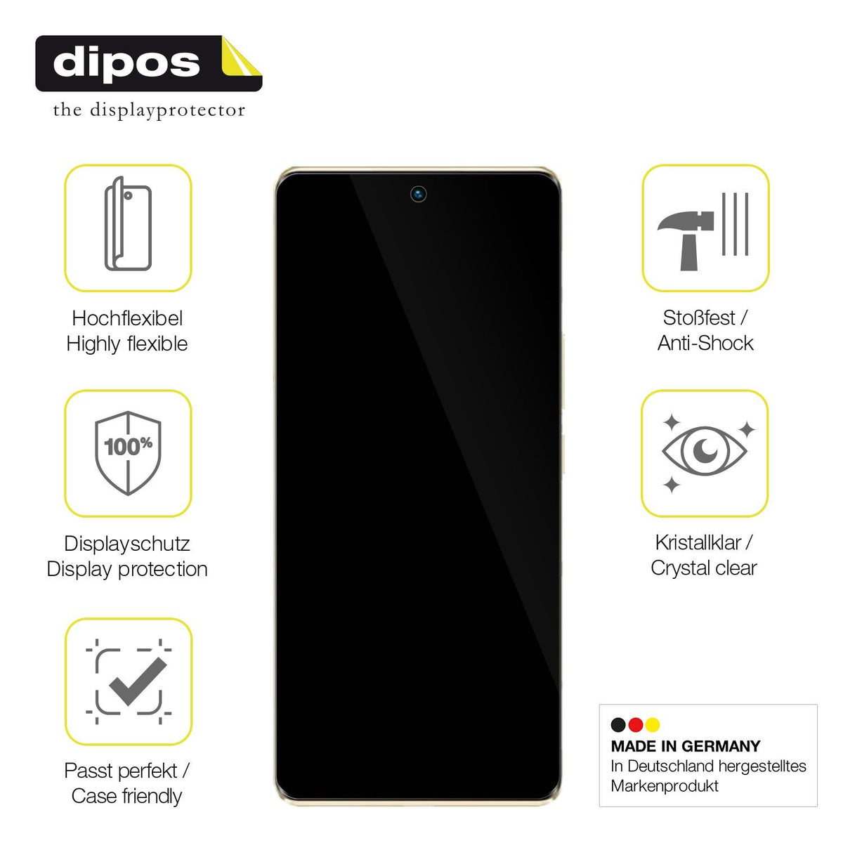 2x 3D Full Cover Schutzfolie für Infinix Zero 30
