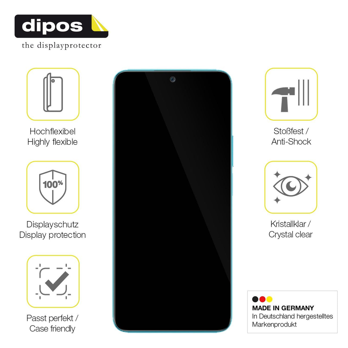 2x 3D Full Cover Schutzfolie für Honor 90 Lite