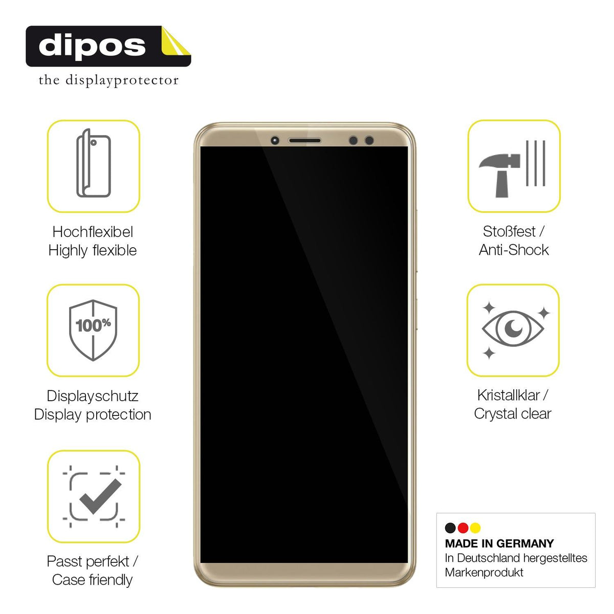 1x 3D Full Cover Schutzfolie für WALTON Primo S6 infinity