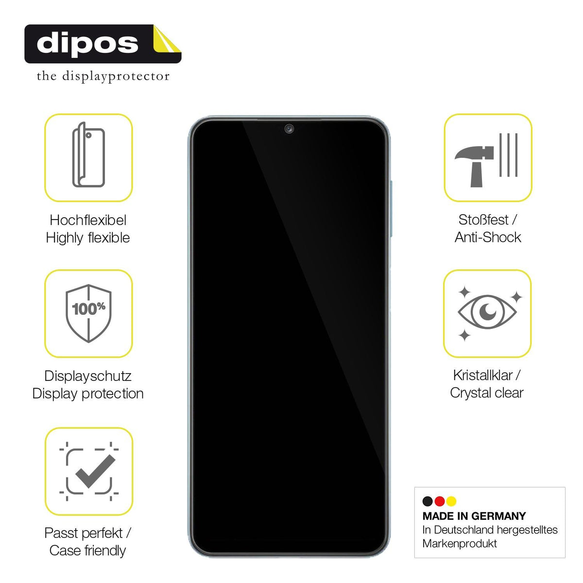 1x 3D Full Cover Schutzfolie für Samsung Galaxy M32 5G