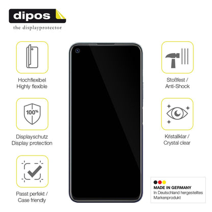 2x 3D Full Cover Schutzfolie für Vivo Y70t