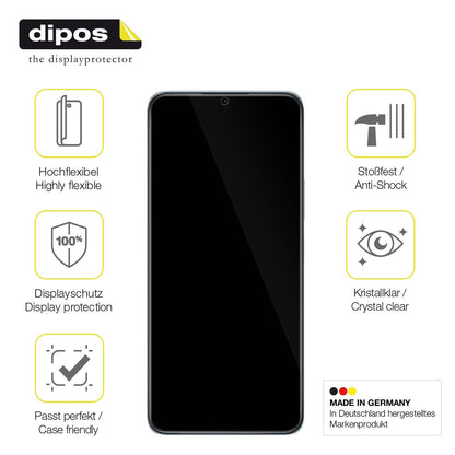3x 3D Full Cover Schutzfolie für Vivo Y55s 5G