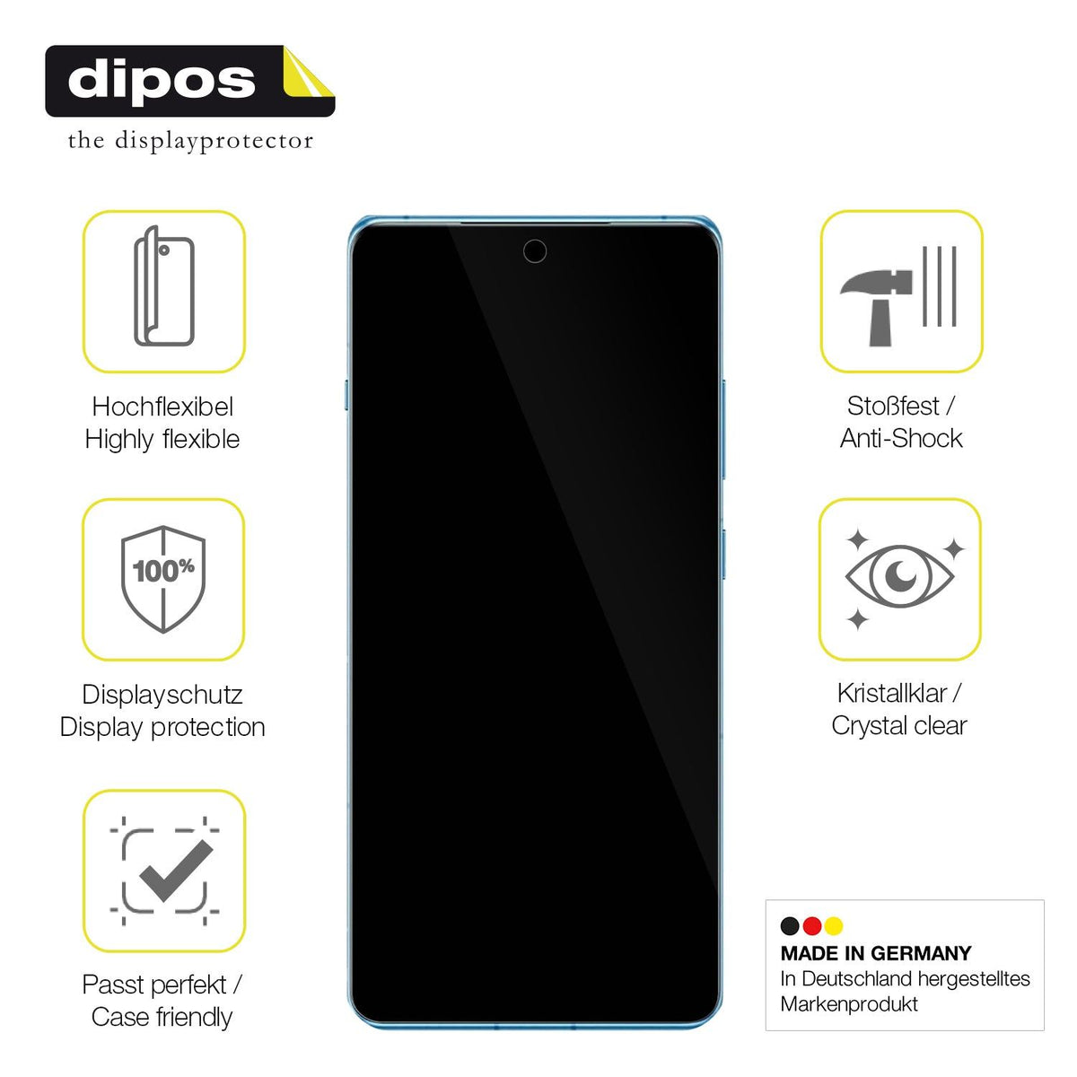 2x 3D Full Cover Schutzfolie für OnePlus 12R 5G