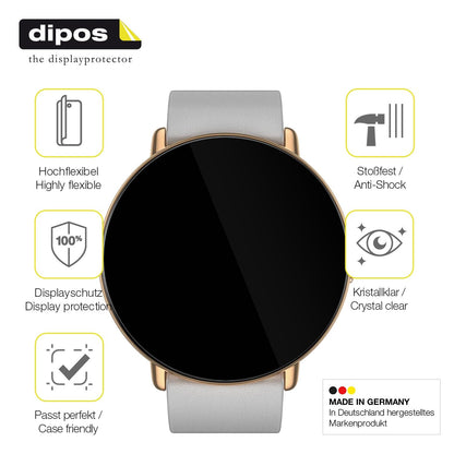 2x 3D Full Cover Schutzfolie für Zepp E Smartwatch