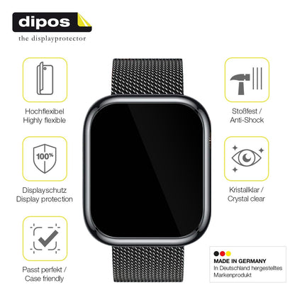 2x 3D Full Cover Schutzfolie für Ruxingx 1.47 Zoll Smartwatch