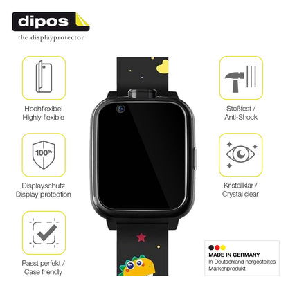2x 3D Full Cover Schutzfolie für Okyuk Kinder Smartwatch T13001