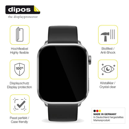 2x 3D Full Cover Schutzfolie für Ice-Watch Smart 3.0 1.78 Zoll