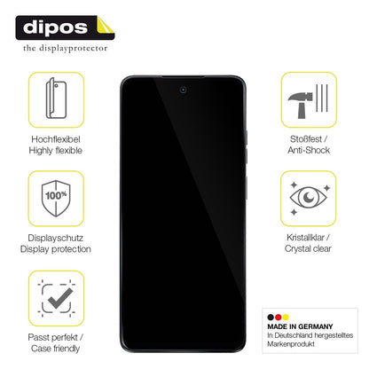 2x 3D Full Cover Schutzfolie für Motorola Moto G24 Power