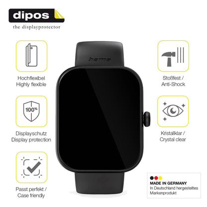 2x 3D Full Cover Schutzfolie für Hama Fit Watch 5000