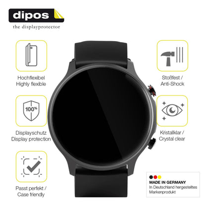 2x 3D Full Cover Schutzfolie für Hama 6910 Smartwatch