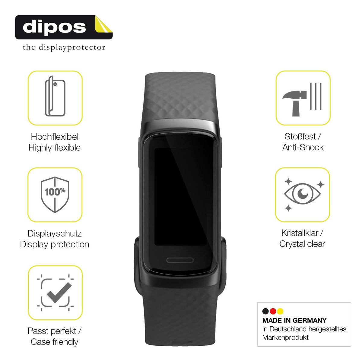 2x 3D Full Cover Schutzfolie für Hama 3910 Smartwatch