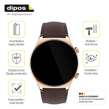 2x 3D Full Cover Schutzfolie für Honor Watch GS 3