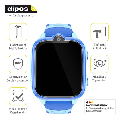 2x 3D Full Cover Schutzfolie für Blackview Z10 Smartwatch 1.83 Zoll