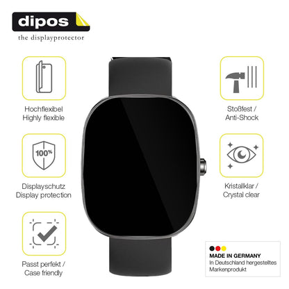 2x 3D Full Cover Schutzfolie für UPDEI S5 Smartwatch 1.83 Zoll