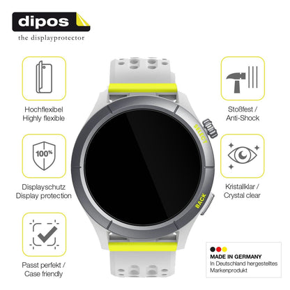 2x 3D Full Cover Schutzfolie für Amazfit Cheetah round