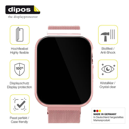 2x 3D Full Cover Schutzfolie für Banlvs Smartwatch 1.83 Zoll