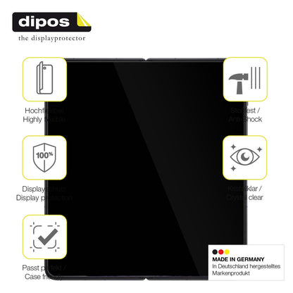 2x 3D Full Cover Schutzfolie für Oppo Find N5 Innenseite