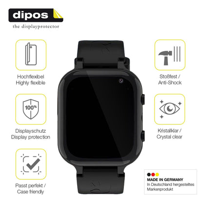 2x 3D Full Cover Schutzfolie für Ruopoem Smartwatch Kinder