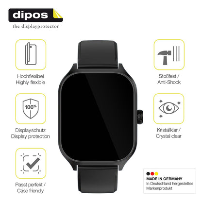 2x 3D Full Cover Schutzfolie für smooce Kinder Smartwatch 01