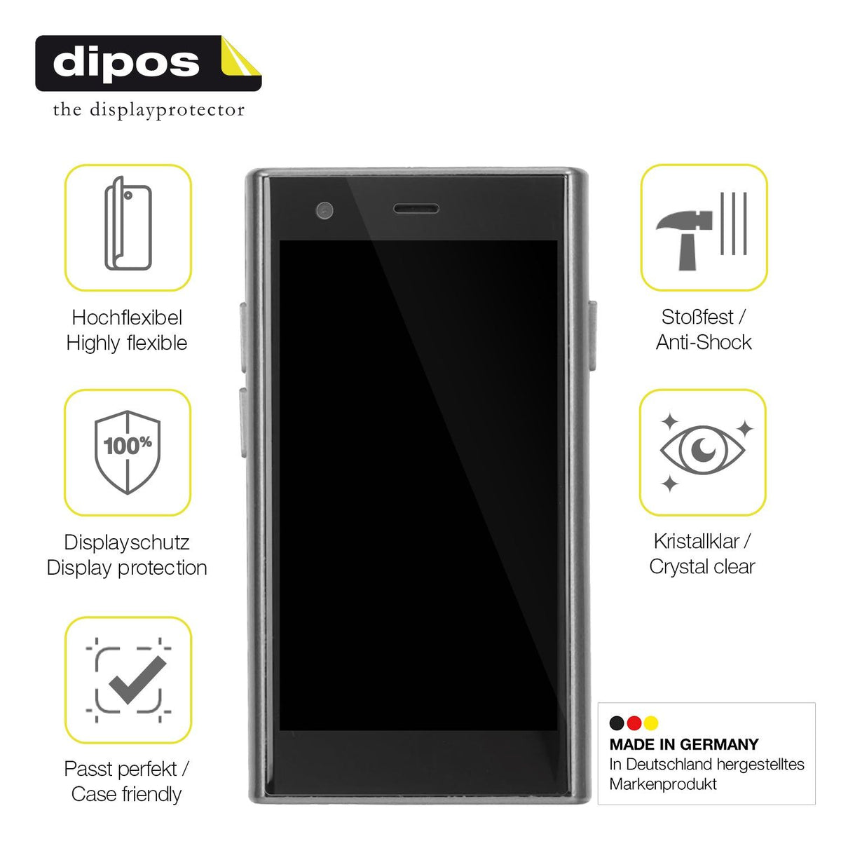 2x 3D Full Cover Schutzfolie für ATEVENSE S23 3G Mini-Smartphone
