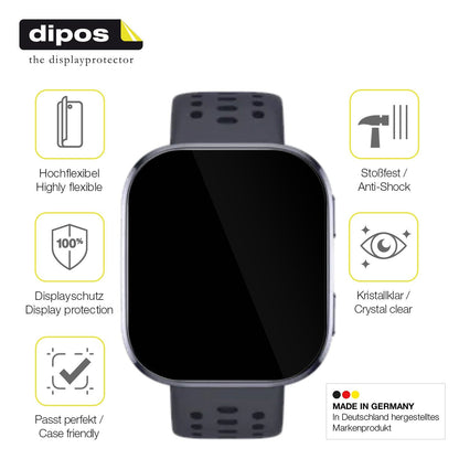2x 3D Full Cover Schutzfolie für Huami Amazfit Bip 6