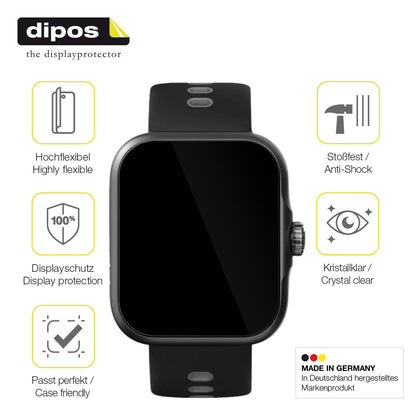 2x 3D Full Cover Schutzfolie für CW Watch S1