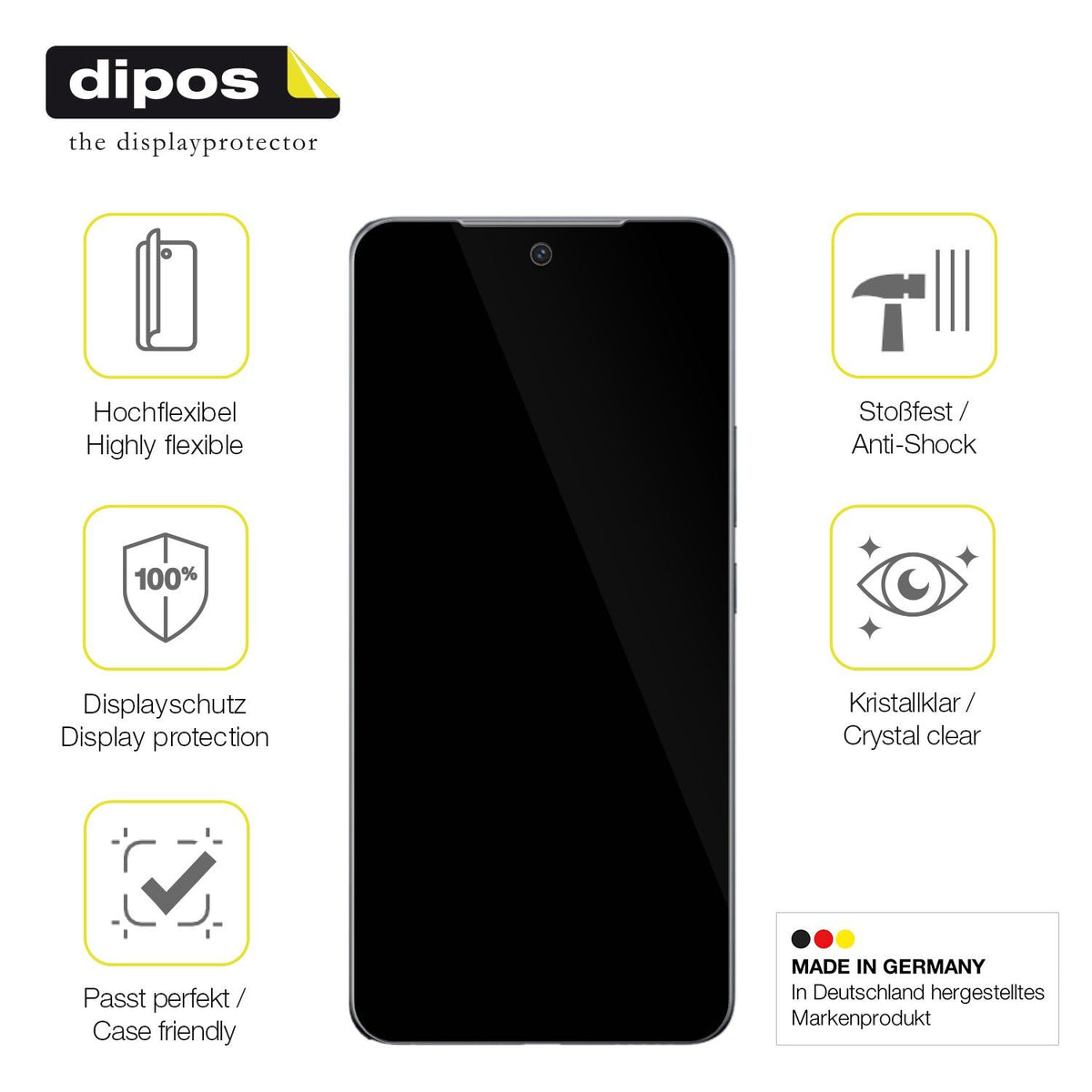 2x 3D Full Cover Schutzfolie für Vivo iQOO Z10