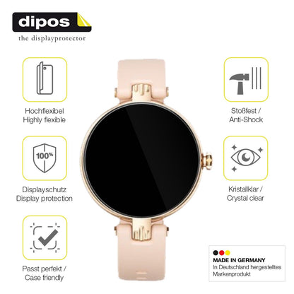 2x 3D Full Cover Schutzfolie für Sross Smartwatch 1.19 Zoll
