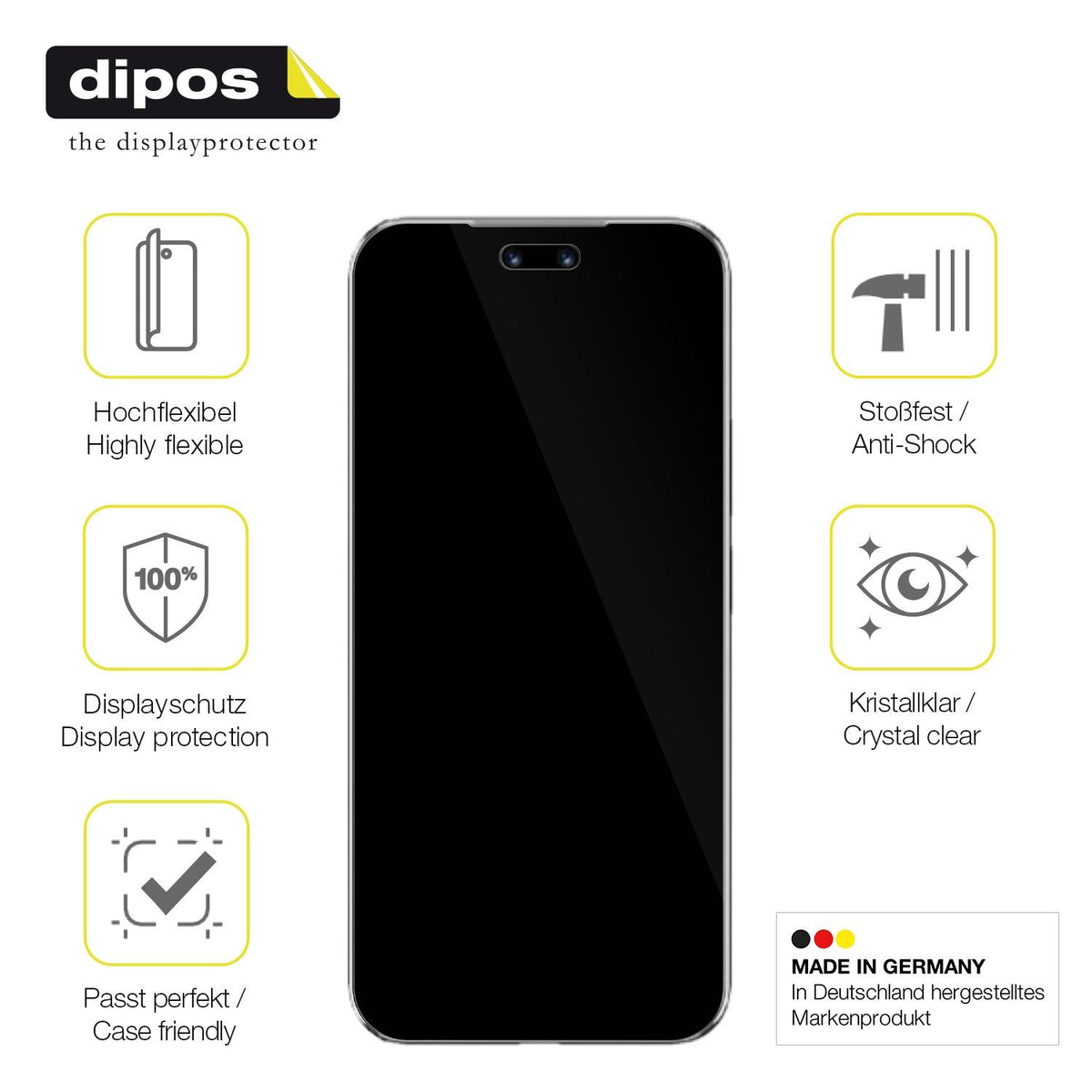 2x 3D Full Cover Schutzfolie für Huawei Nova 14 Pro