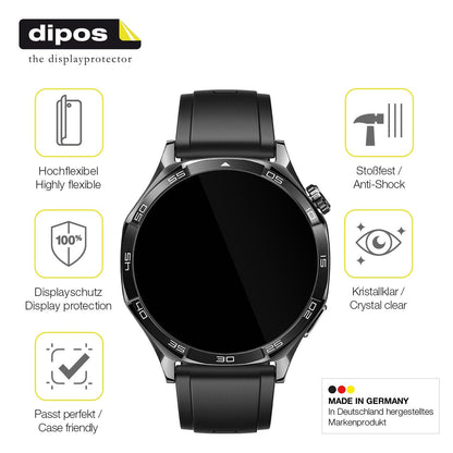 2x 3D Full Cover Schutzfolie für Huawei Watch 5 46mm