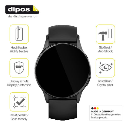 2x 3D Full Cover Schutzfolie für 360Grad FITSmartWatch LIGHT 2 2025