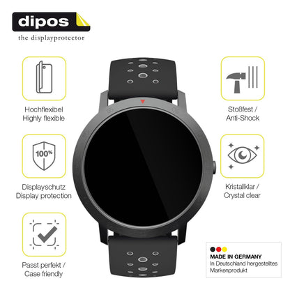 2x 3D Full Cover Schutzfolie für Withings Steel HR 36mm